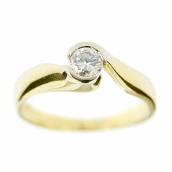 Bague solitaire diamant 0,29 ct
