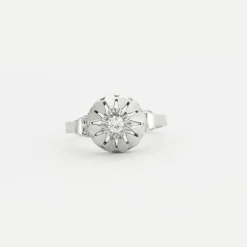 Bague solitaire diamant 0,10 ct