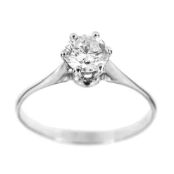 Bague solitaire diamant 0,78 ct
