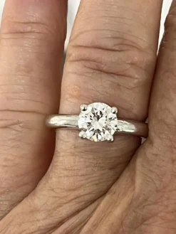 Bague solitaire diamant 1,15 ct