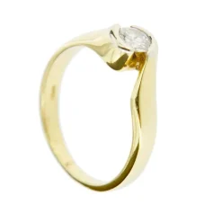 Bague solitaire diamant 0,29 ct