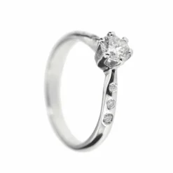 Bague solitaire diamant 0,50 ct