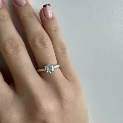 Bague solitaire diamant 0,98 ct