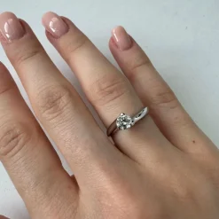 Bague solitaire diamant 0,54 ct