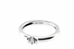 Bague solitaire diamant 0,07 ct