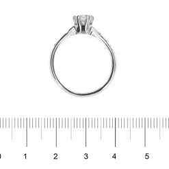 Bague solitaire diamant 0,50 ct
