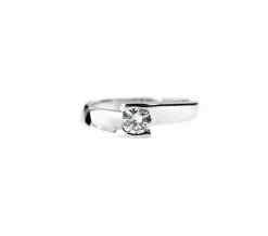Bague solitaire diamant 0,47 ct