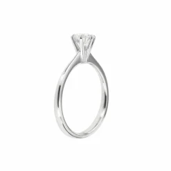 Bague solitaire diamant 0,74 ct
