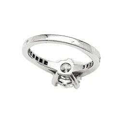 Bague solitaire diamant 2,02 carats en platine.