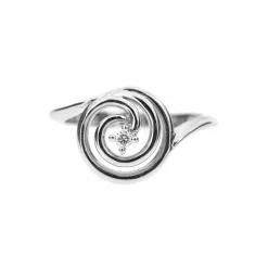 Bague solitaire diamant 0,05 ct