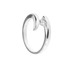 Bague solitaire diamant 0,25 ct