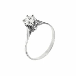 Bague solitaire diamant 0,78 ct