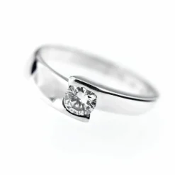 Bague solitaire diamant 0,47 ct