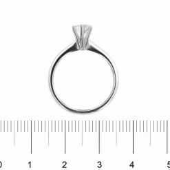 Bague solitaire diamant 0,74 ct