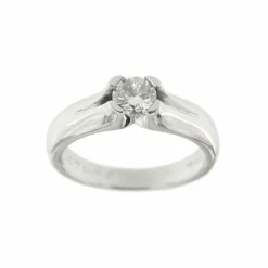 Bague solitaire diamant 0,49 ct
