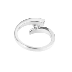 Bague solitaire diamant 0,25 ct