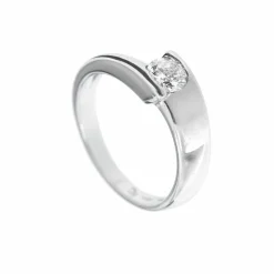 Bague solitaire diamant 0,47 ct