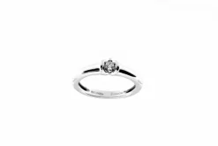 Bague solitaire diamant 0,07 ct