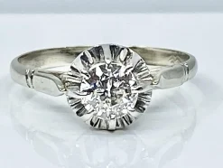 Bague solitaire diamant 0,60 carat