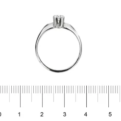 Bague solitaire diamant 0,25 ct