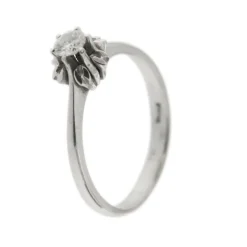 Bague solitaire diamant 0,29 ct