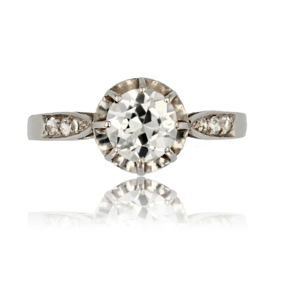 Bague solitaire diamant ancienne