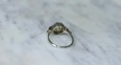 Bague Solitaire Diamant Art Deco