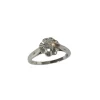 Bague solitaire diamant 0.30ct or blanc platine