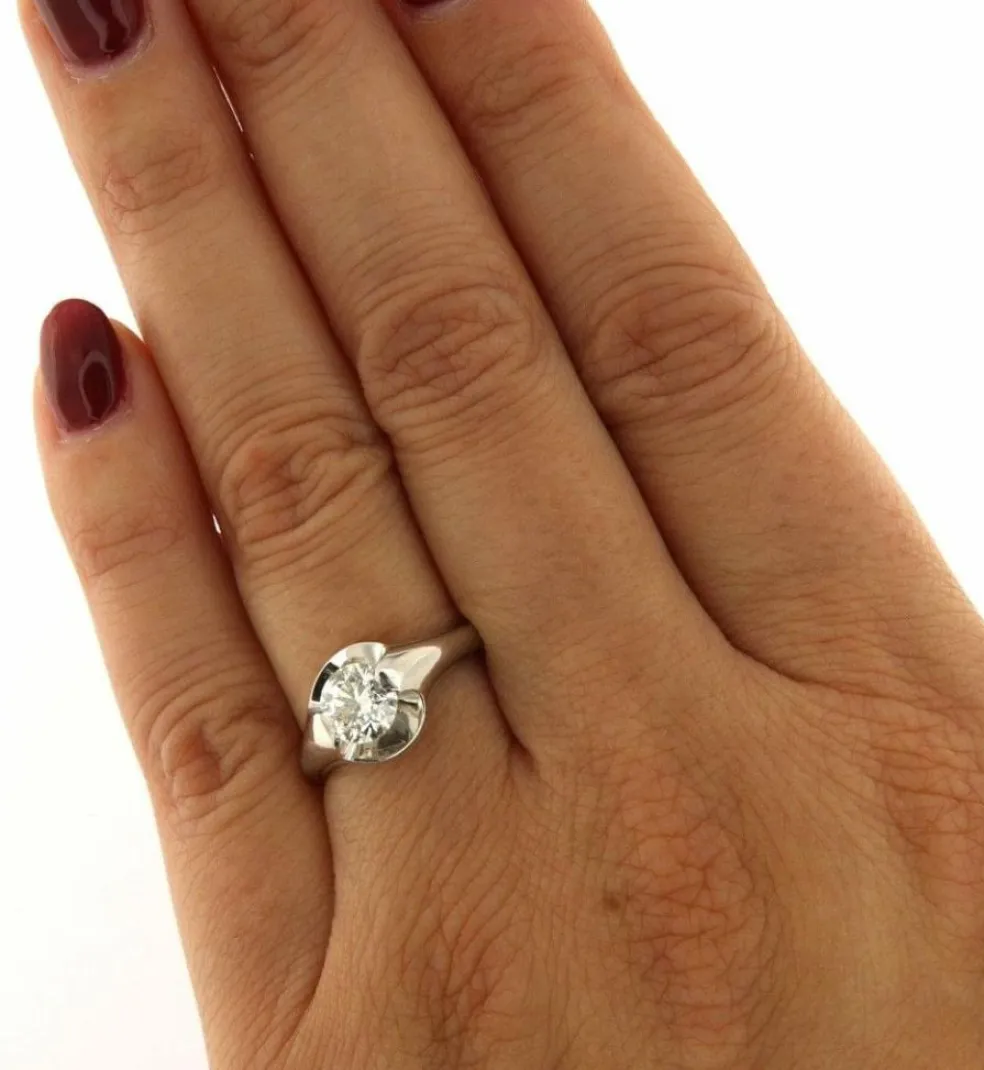 Bague solitaire diamant 1ct