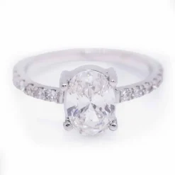 Bague solitaire diamant 1.01ct