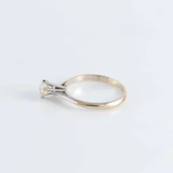 Bague Solitaire Diamant coussin taille ancienne
