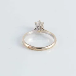 Bague Solitaire Diamant coussin taille ancienne