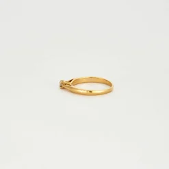 Bague solitaire diamant 0.10ct