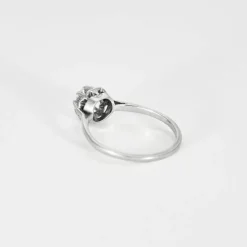 Bague Solitaire Diamant 0,60ct or blanc et platine