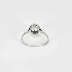 Bague Solitaire Diamant 0,60ct or blanc et platine