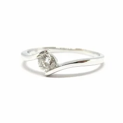 Bague solitaire Diamant Or