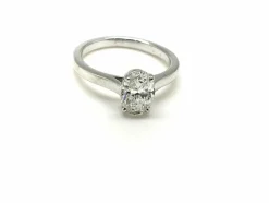 Bague solitaire diamant ovale 1,35ct