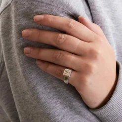 BAGUE SOLITAIRE DIAMANT PRINCESSE