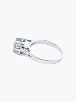 BAGUE SOLITAIRE DIAMANT STYLE ART DECO