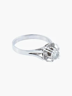 BAGUE SOLITAIRE DIAMANT STYLE ART DECO