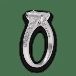 Bague Solitaire diamant taille émeraude 1,51Cts