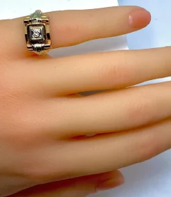 Bague Solitaire diamant vers 1920