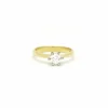 Bague solitaire en or avec diamant de 0,50 carat