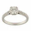 Bague solitaire en or blanc avec diamant D/VVS1 de 1,00 ct certifié IGI