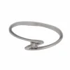 Bague solitaire en or blanc avec diamant central