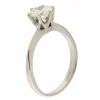 Bague solitaire en or blanc avec diamant certifié HRD