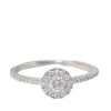 Bague solitaire en Or blanc et Diamant