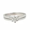 Bague Solitaire en or blanc et diamant 0.45ct
