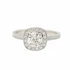 Bague solitaire en or blanc et diamants 0.68ct