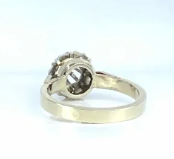 Bague solitaire en or blanc 18 carats et diamant 0,10 carat